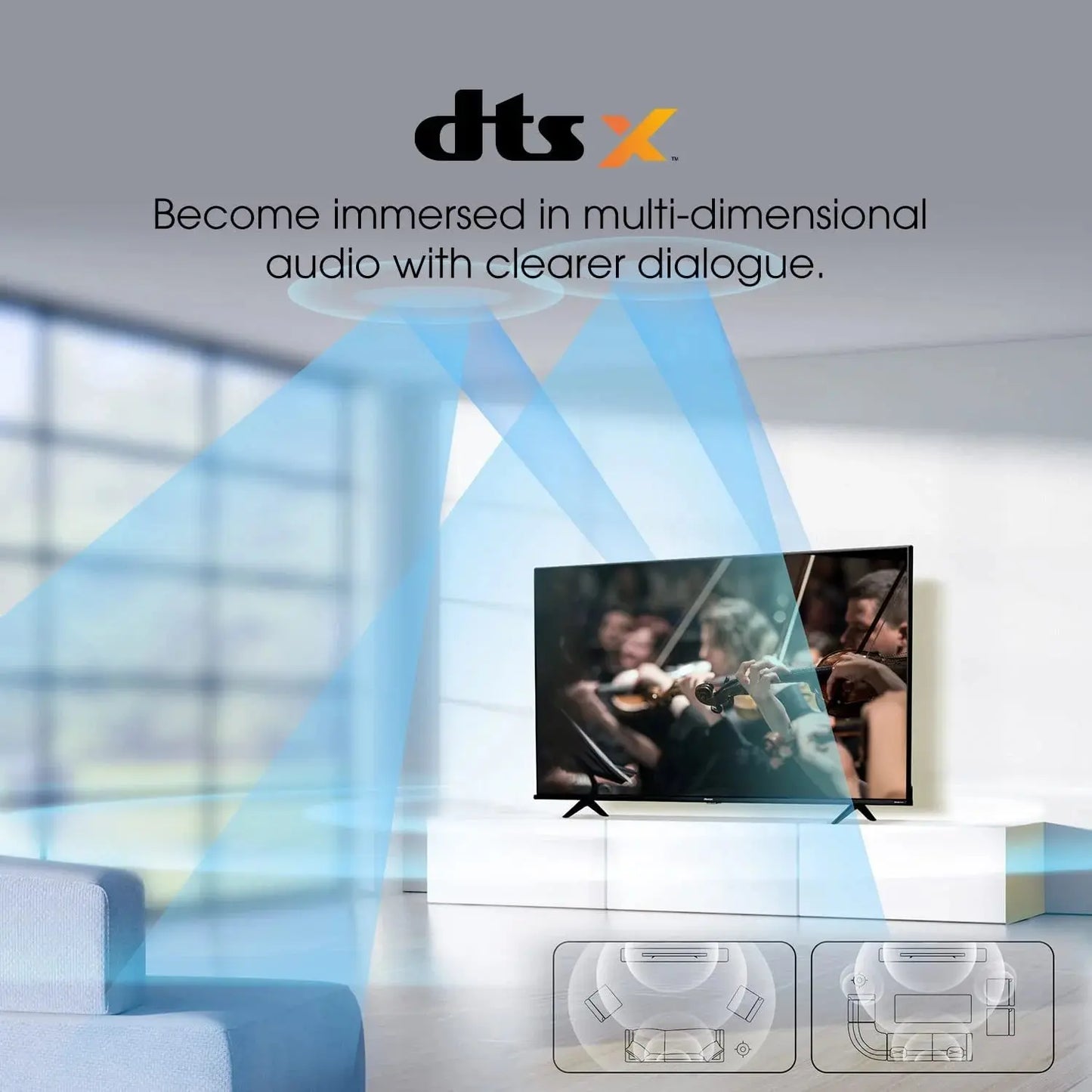 Used 55" Class 4K UHD Google Smart TV HDR A6H Series 55A6H (Used)