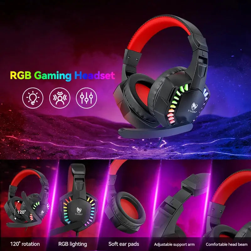 5-in-1 Gaming Combo: Keyboard, RGB Mouse, Headset, Speaker & Mouse Pad My Store