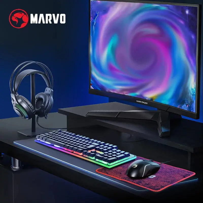 RGB Gaming Bundle: Keyboard, Mouse, Headset & Mouse Pad My Store