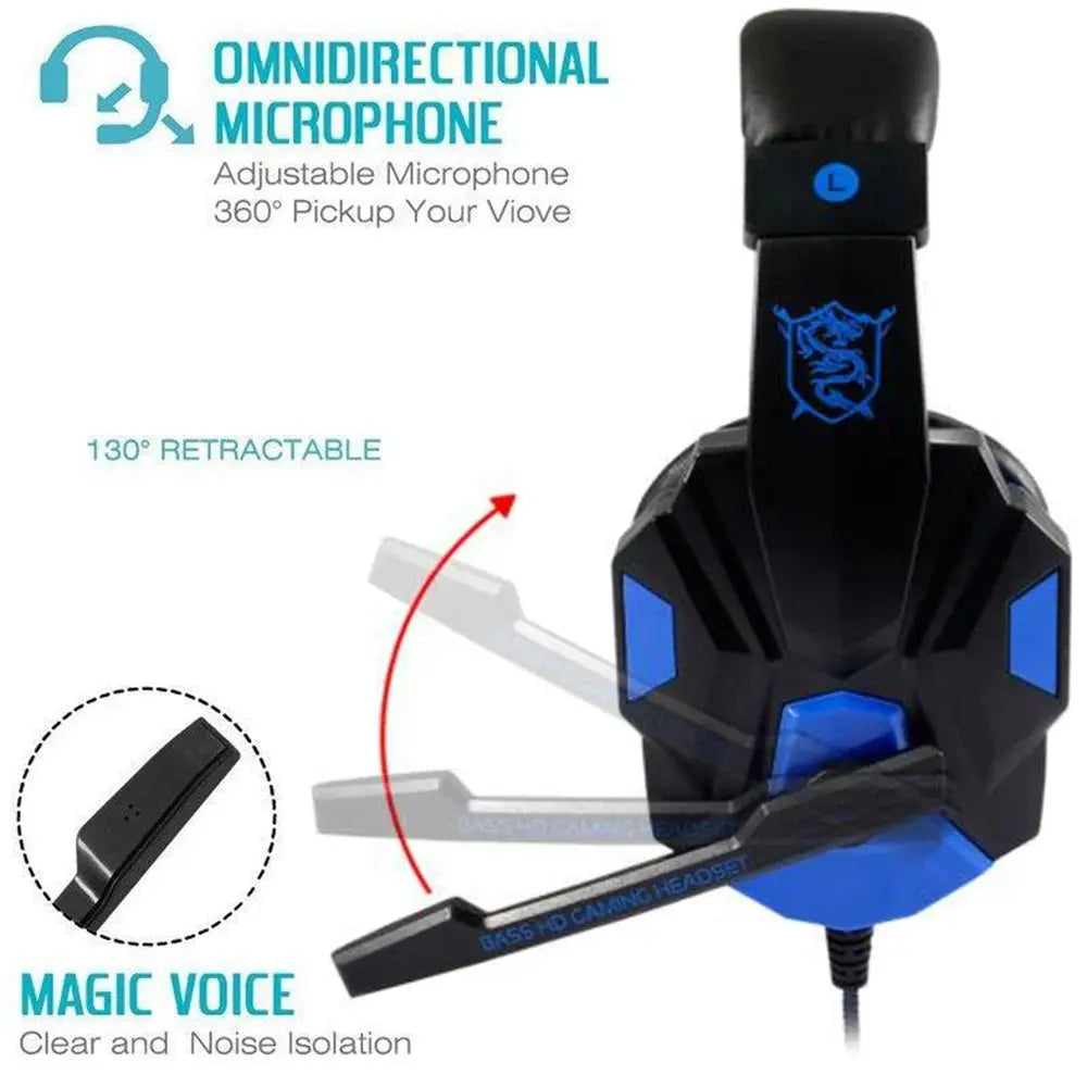 LED Gaming Headset w/ Mic (PC/Laptop) My Store