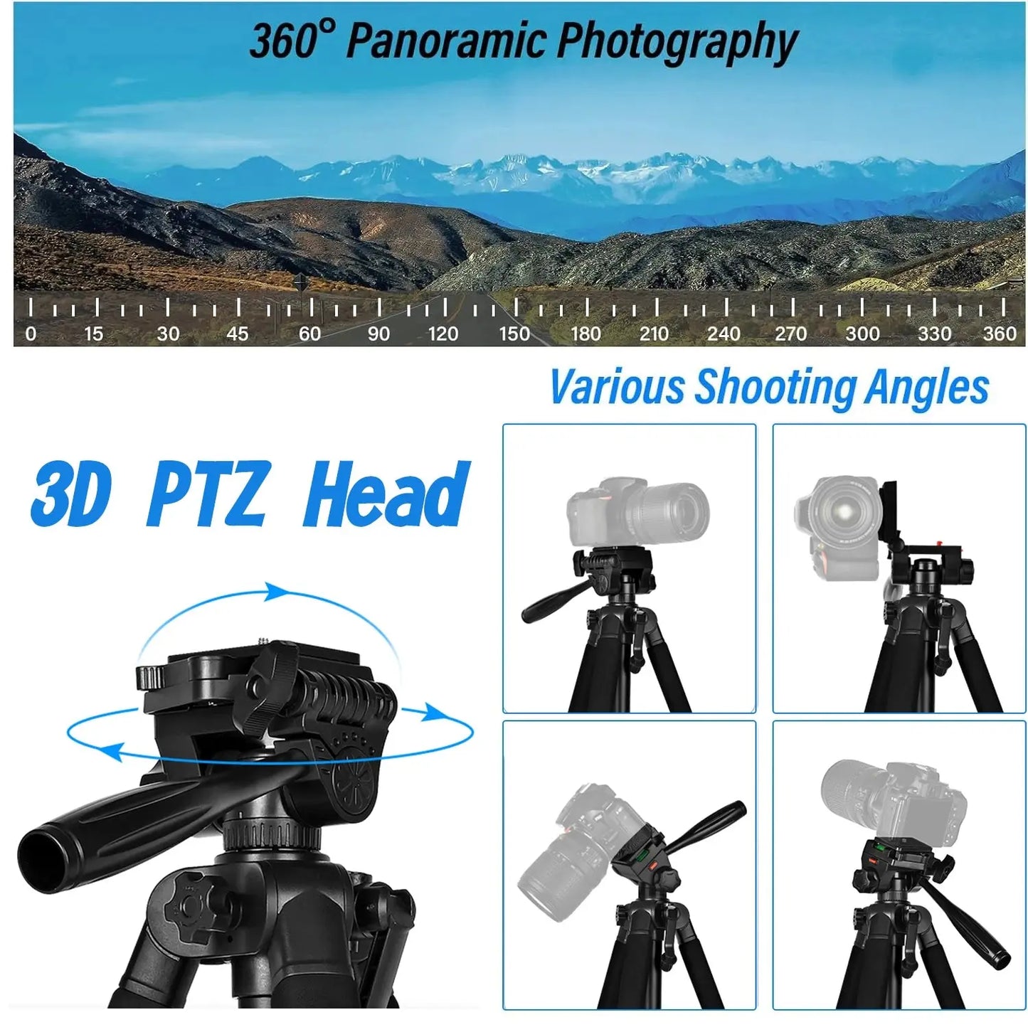 60" Heavy Duty Camera/Phone Tripod My Store
