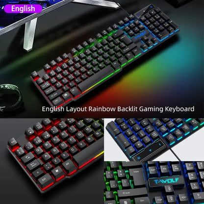 5-in-1 Gaming Combo: Keyboard, RGB Mouse, Headset, Speaker & Mouse Pad My Store