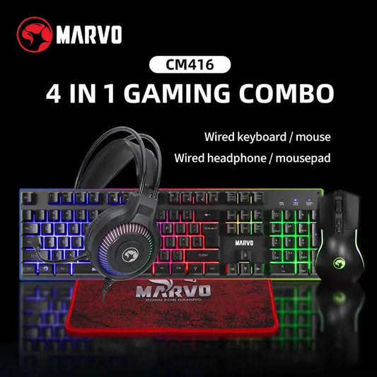 RGB Gaming Bundle: Keyboard, Mouse, Headset & Mouse Pad My Store