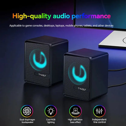 5-in-1 Gaming Combo: Keyboard, RGB Mouse, Headset, Speaker & Mouse Pad My Store