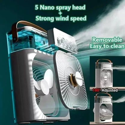 3-in-1 Portable Air Cooler, Fan & Humidifier (with LED Night Light) My Store